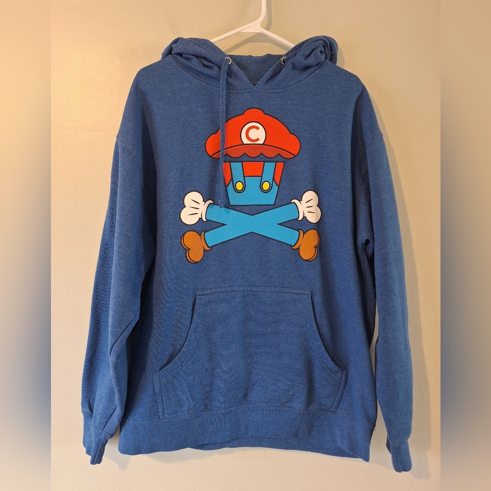 Johnny Cupcakes Crossbones Super Mario Hoodie - L